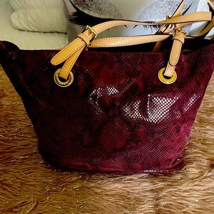 MK Snake Print Tote